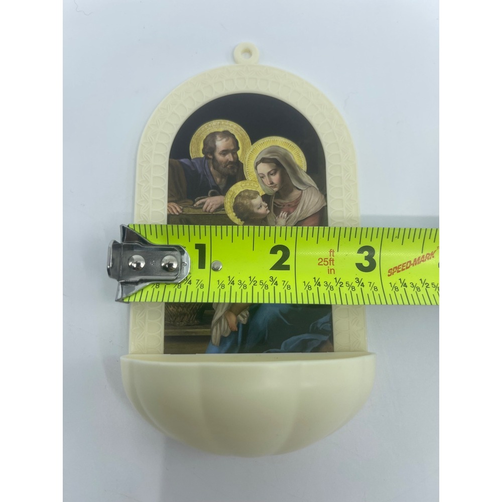 Holy Family Wall Plaque Holy Water Font Religious Catholic Christian Home Decor - Picture 10 of 10
